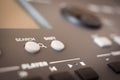 Control buttons for electronic musical keyboard Royalty Free Stock Photo