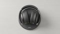Control buttons are visible on the earcups hinting at wireless functionality Royalty Free Stock Photo