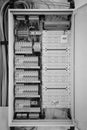 control cabinet for the electrical system of a house Royalty Free Stock Photo