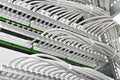 Control cabinet with patch panel Royalty Free Stock Photo