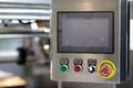 control console of automated packaging machine