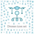 control of drones icon. drones icons universal set for web and mobile