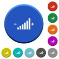 Control element beveled buttons