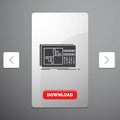 control, equalizer, equalization, sound, studio Glyph Icon in Carousal Pagination Slider Design & Red Download Button