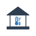 Control home temperature icon sign symbol vector Royalty Free Stock Photo