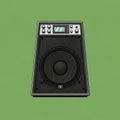 The control interface suggests functionality for audio adjustments Royalty Free Stock Photo