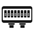 Control junction box icon simple vector. Electric power Royalty Free Stock Photo