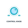 control knob icon. analog regulator concept symbol design, vecto Royalty Free Stock Photo