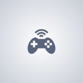 Control lever, joystick, vector best flat icon