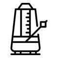 Control metronome icon, outline style