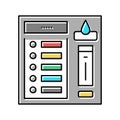 control panel car wash color icon vector illustration Royalty Free Stock Photo