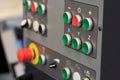 Control panel of CNC machining center Royalty Free Stock Photo