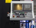 Control panel of cnc machining center Royalty Free Stock Photo