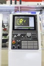 Control panel of cnc machining center. Royalty Free Stock Photo