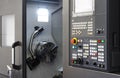 Control panel of CNC milling machine Royalty Free Stock Photo