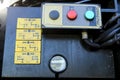 Control panel of a crane truck Royalty Free Stock Photo