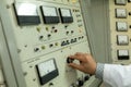 Control Panel of a Cyclotron Particle Accelerator