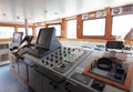 Control Panel and Dashboard in Ship Cabin