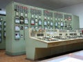 Control panel at electric power plant Royalty Free Stock Photo