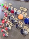 Control panel at heacy industrial plant