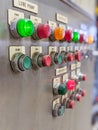 Control panel at heacy industrial plant