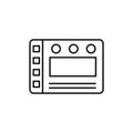 Control panel icon Thin line art isolated Royalty Free Stock Photo