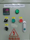 control panel for mechine Royalty Free Stock Photo