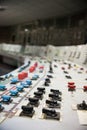 Control panel of the nuclear power plant Royalty Free Stock Photo