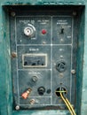 Control panel of the old generator Royalty Free Stock Photo