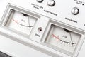 Control panel of old reel tape recorder Royalty Free Stock Photo