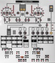 Control panel of a power plant Royalty Free Stock Photo