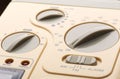 Control panel of radio, closeup picture Royalty Free Stock Photo