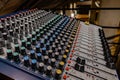 Control panel of sound mixer Royalty Free Stock Photo