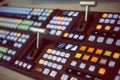 The control panel in the studio Royalty Free Stock Photo