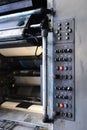 Control panel at typography Royalty Free Stock Photo