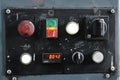 Control panel at typography