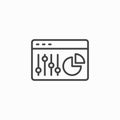 Control panel vector icon set Royalty Free Stock Photo