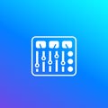 Control panel vector icon Royalty Free Stock Photo