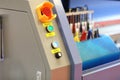 Control panel of wide or large format printer Royalty Free Stock Photo