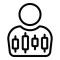 Control personal ability icon, outline style