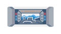 Control Room and Data Monitoring Command Center Icon, vector design Generative AI Royalty Free Stock Photo