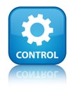 Control (settings icon) special cyan blue square button