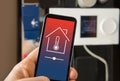 Control smart home heating Royalty Free Stock Photo