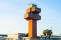 Control Tower airport. Barcelona, Spain Royalty Free Stock Photo