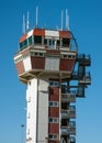 Control tower at the airport of Genoa, Italy Royalty Free Stock Photo