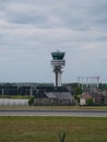 The control tower of Brussels airport.