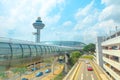 Control Tower of Jewel Changi Airport Royalty Free Stock Photo