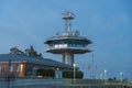 Control tower of the traffic center in TravemÃÂ¼nde Royalty Free Stock Photo