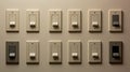 control turn off light switch Royalty Free Stock Photo