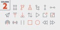 Control UI Pixel Perfect Well-crafted Vector Thin Line Icons 48x48 Ready for 24x24 Grid for Web Graphics and Apps with Royalty Free Stock Photo